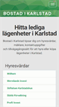 Mobile Screenshot of bostadikarlstad.se